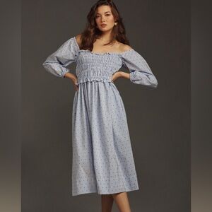Maeve by Anthropologie Smocked Midi Dress